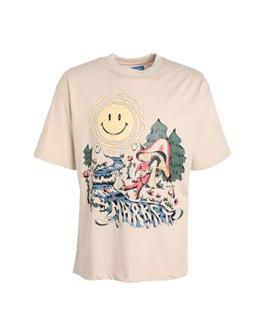 Shop Market Smiley Quiet Time T-shirt Man T-shirt Beige Size L Cotton
