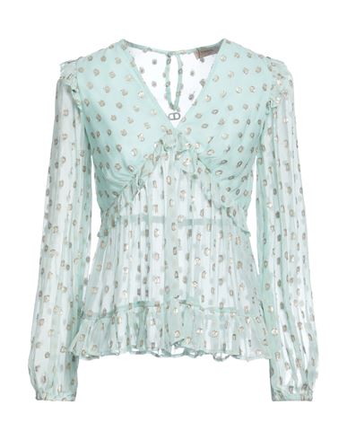 Twinset Woman Top Sky Blue Size 10 Viscose, Polyester