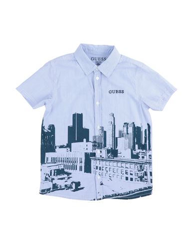 Guess Toddler Boy Shirt Light Blue Size 5 Cotton
