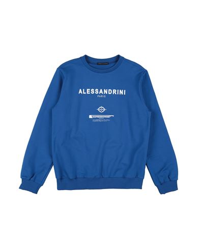 Shop Daniele Alessandrini Toddler Boy Sweatshirt Bright Blue Size 6 Cotton, Elastane