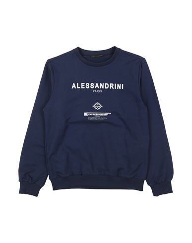 DANIELE ALESSANDRINI DANIELE ALESSANDRINI TODDLER BOY SWEATSHIRT NAVY SIZE 6 COTTON, ELASTANE 