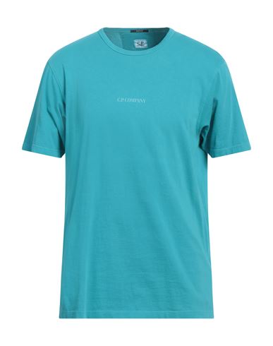 C.p. Company C. P. Company Man T-shirt Turquoise Size Xl Cotton In Blue