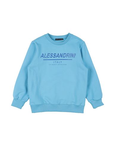 Shop Daniele Alessandrini Toddler Boy Sweatshirt Azure Size 4 Cotton, Elastane In Blue