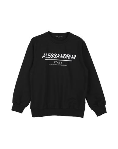 Daniele Alessandrini Toddler Boy Sweatshirt Black Size 6 Cotton, Elastane In Black