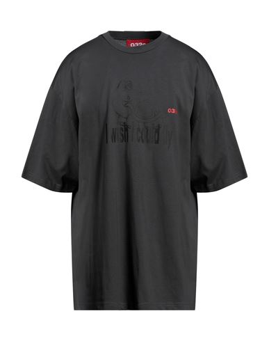 032c Man T-shirt Lead Size Xl Organic Cotton In Grey