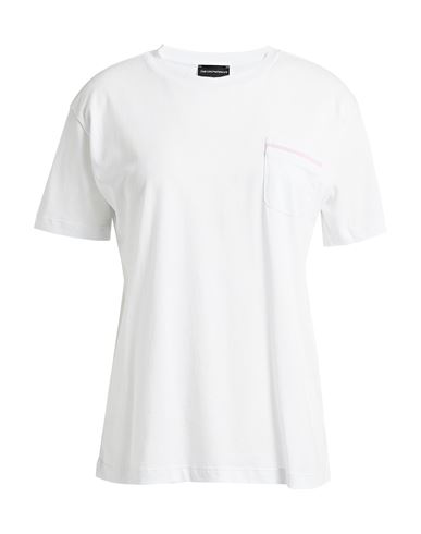 EMPORIO ARMANI EMPORIO ARMANI WOMAN T-SHIRT WHITE SIZE 4 COTTON 