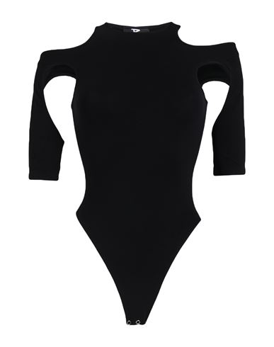 Andreädamo Andreādamo Woman Bodysuit Black Size Xxs/xs Polyamide, Elastane