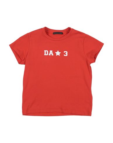 DANIELE ALESSANDRINI DANIELE ALESSANDRINI TODDLER BOY T-SHIRT TOMATO RED SIZE 6 COTTON, ELASTANE 