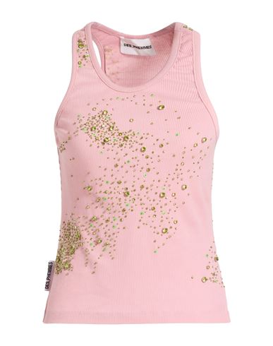 Des_phemmes Woman Tank Top Pink Size 6 Cotton, Elastane