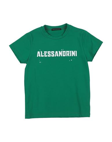 Shop Daniele Alessandrini Toddler Boy T-shirt Green Size 6 Cotton, Elastane