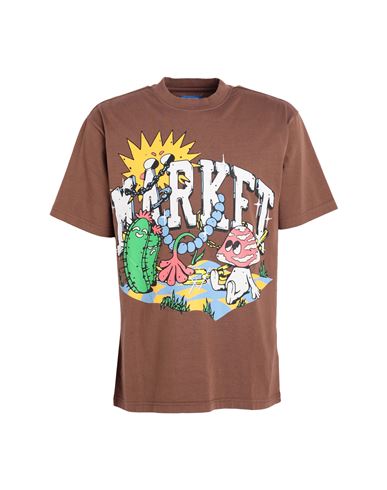 Market Fantasy Farm T-shirt Man T-shirt Brown Size Xl Cotton