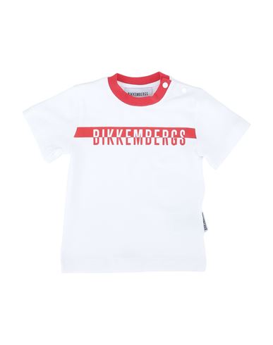 Bikkembergs Newborn Boy T-shirt White Size 0 Cotton, Elastane In White