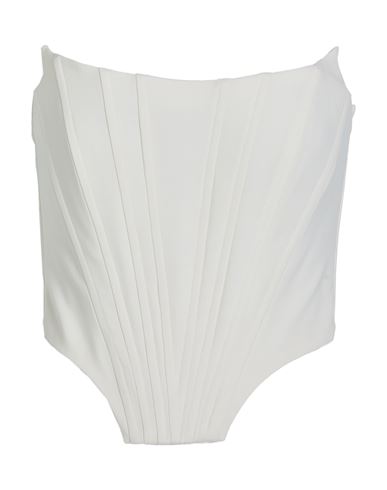 Giuseppe Di Morabito Woman Top Ivory Size 8 Wool, Lycra, Viscose In White