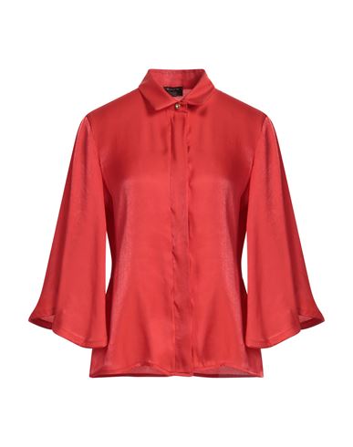 Siste's Woman Shirt Tomato Red Size M Rayon, Polyester