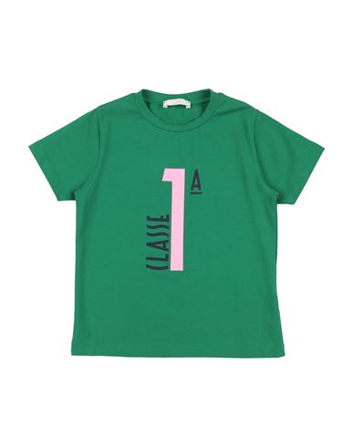 Alviero Martini 1a Classe Junior Toddler Girl T-shirt Green Size 4 Cotton, Elastane In Green