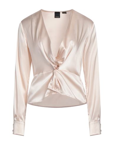 Pinko Woman Top Blush Size 10 Silk, Elastane