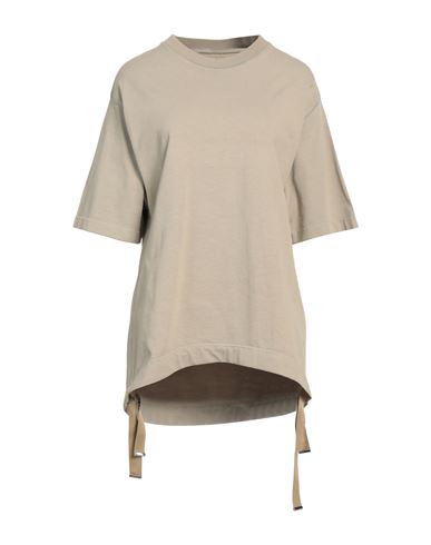 Khrisjoy Woman T-shirt Khaki Size 1 Cotton In Beige