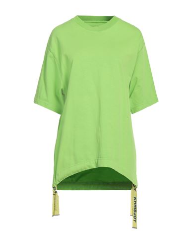 Khrisjoy Woman T-shirt Acid Green Size 2 Cotton