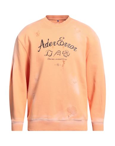 Ader Error Man Sweatshirt Apricot Size 1 Cotton, Elastane In Orange