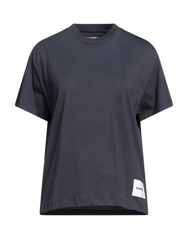 Jil Sander+ Woman T-shirt Navy Blue Size S Organic Cotton