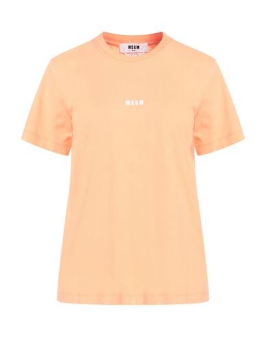 Msgm Woman T-shirt Salmon Pink Size M Cotton