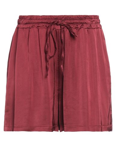 Vicolo Woman Shorts & Bermuda Shorts Burgundy Size S Viscose In Red