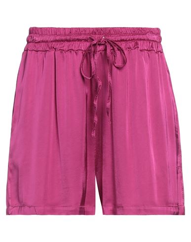 Vicolo Woman Shorts & Bermuda Shorts Fuchsia Size M Viscose In Pink