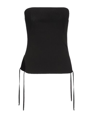 Andreädamo Andreādamo Woman Top Black Size L Viscose, Polyester, Polyamide, Elastane