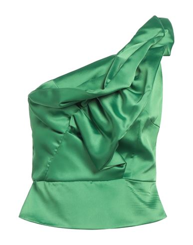 Shop Jijil Woman Top Green Size L Polyester, Elastane