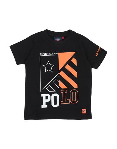 Shop Aspen Polo Club Toddler Boy T-shirt Black Size 6 Cotton, Elastane