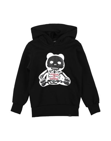 Shop Vision Of Super Toddler Boy Sweatshirt Black Size 6 Cotton