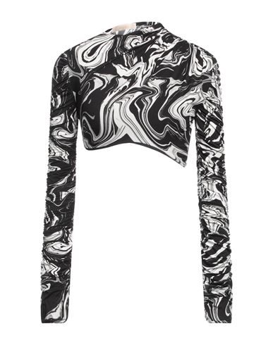 Ssheena Woman T-shirt Black Size Xs Nylon, Elastane In Multi