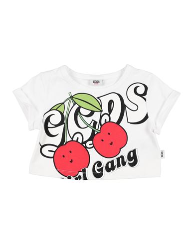 Shop Gcds Mini Toddler Girl T-shirt White Size 4 Cotton, Elastane