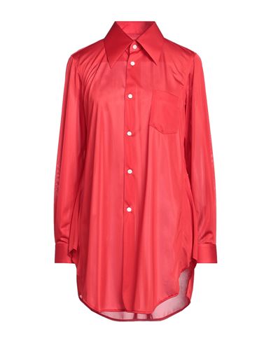 Shop Comme Des Garçons Woman Shirt Red Size M Polyester