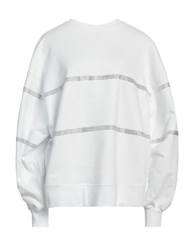 Gcds Woman Sweatshirt White Size Xl Cotton