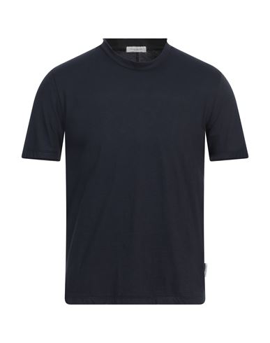 Paolo Pecora Man T-shirt Midnight Blue Size S Cotton