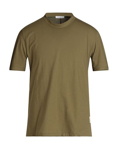 Shop Paolo Pecora Man T-shirt Military Green Size Xxl Cotton