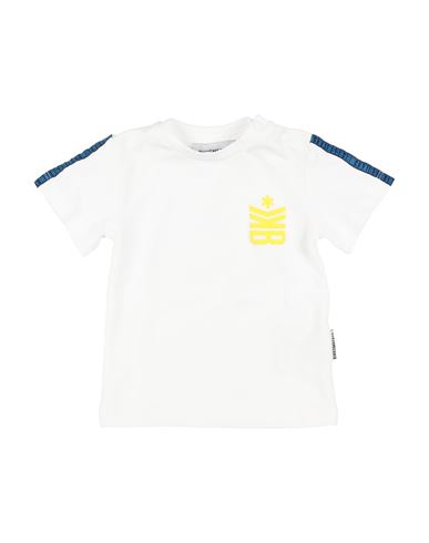 Bikkembergs Newborn Boy T-shirt White Size 0 Cotton, Elastane In White