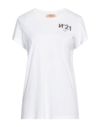 N°21 Woman T-shirt White Size 8 Cotton