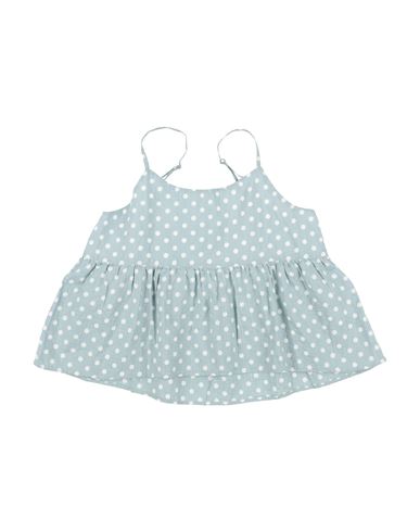 Aspesi Toddler Girl Top Sky Blue Size 4 Linen, Cotton In Blue