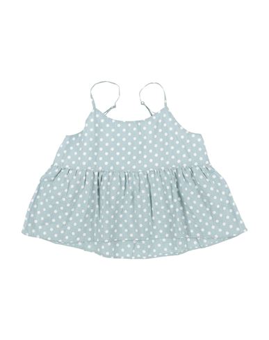 Shop Aspesi Toddler Girl Top Sky Blue Size 4 Linen, Cotton