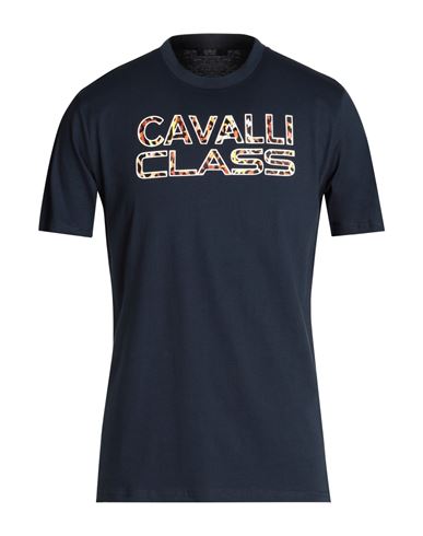 Cavalli Class Man T-shirt Navy Blue Size 3xl Cotton