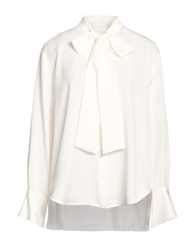 Lis Lareida Woman Shirt White Size 4 Silk