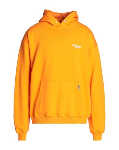 Represent Man Sweatshirt Orange Size S Cotton In Mandarin