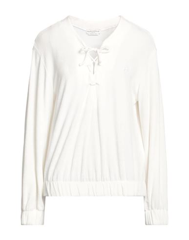 Ballantyne Woman Sweatshirt White Size Xl Viscose, Polyamide