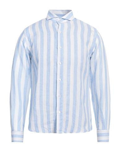 Fefè Glamour Pochette Fefē Man Shirt Sky Blue Size 15 ½ Linen