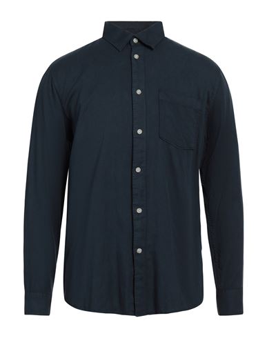 Selected Homme Man Shirt Midnight Blue Size 15 ¾ Tencel, Linen