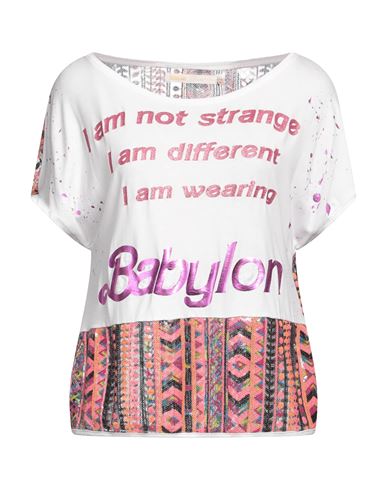 Shop Babylon Woman T-shirt Pink Size 8 Cotton