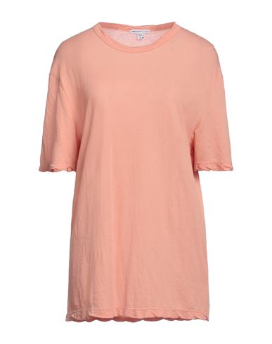 James Perse Woman T-shirt Salmon Pink Size 0 Cotton