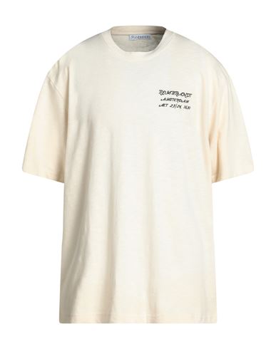Jw Anderson Man T-shirt Off White Size L Cotton In Yellow